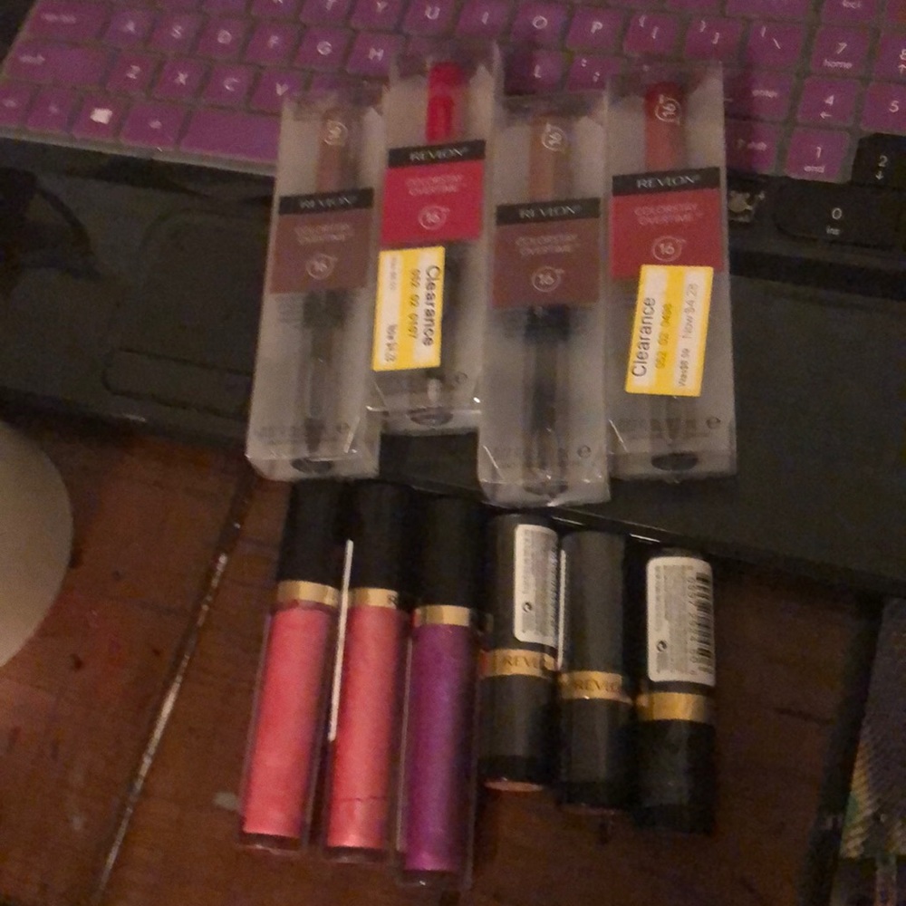 Revlon lipsticks and glosses